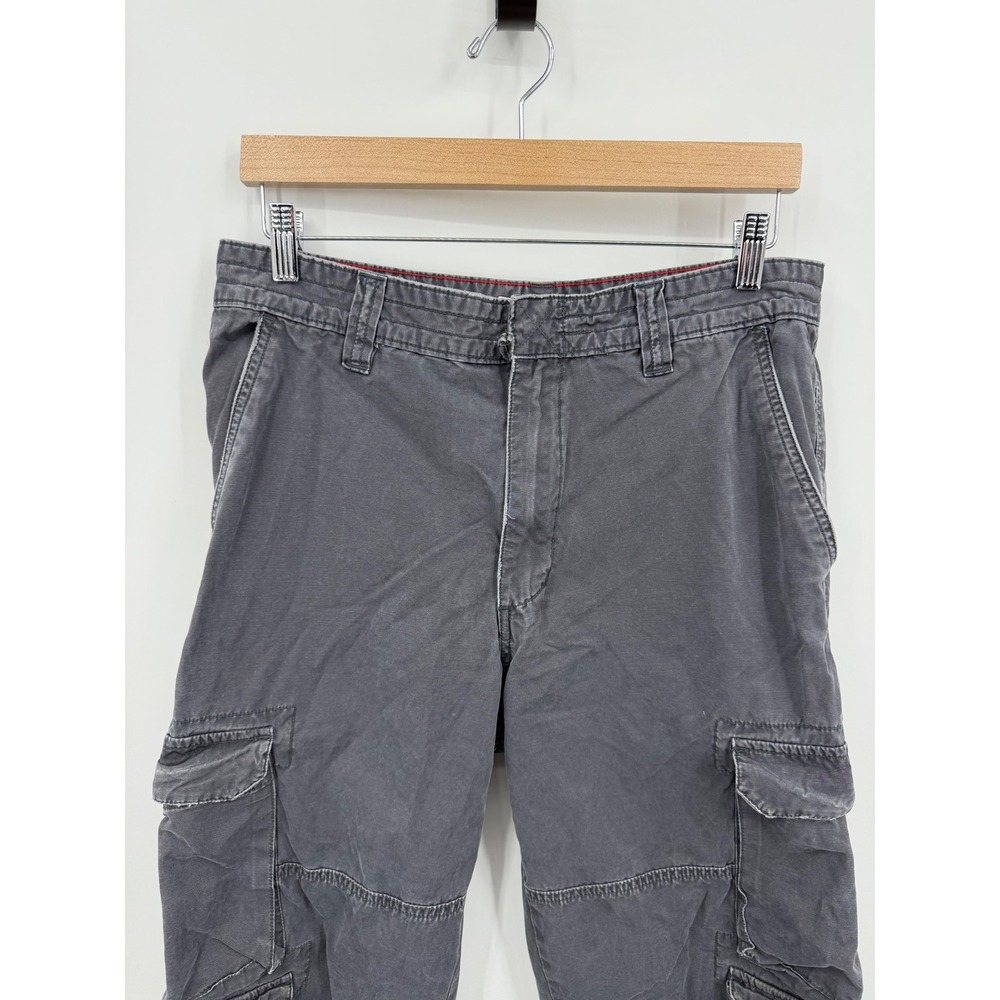 Cargo Supply Utility Cargo Shorts Mens 32 Gray Cotton Multi Pocket Gorpcore - Picture 2 of 7